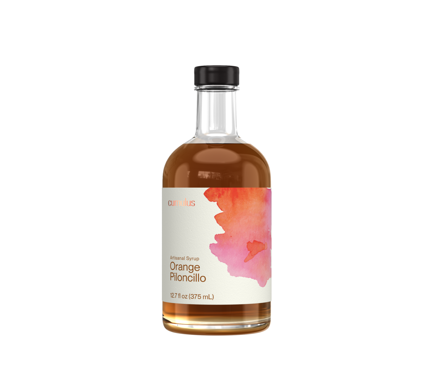 A bottle of Orange Piloncillo artisanal syrup