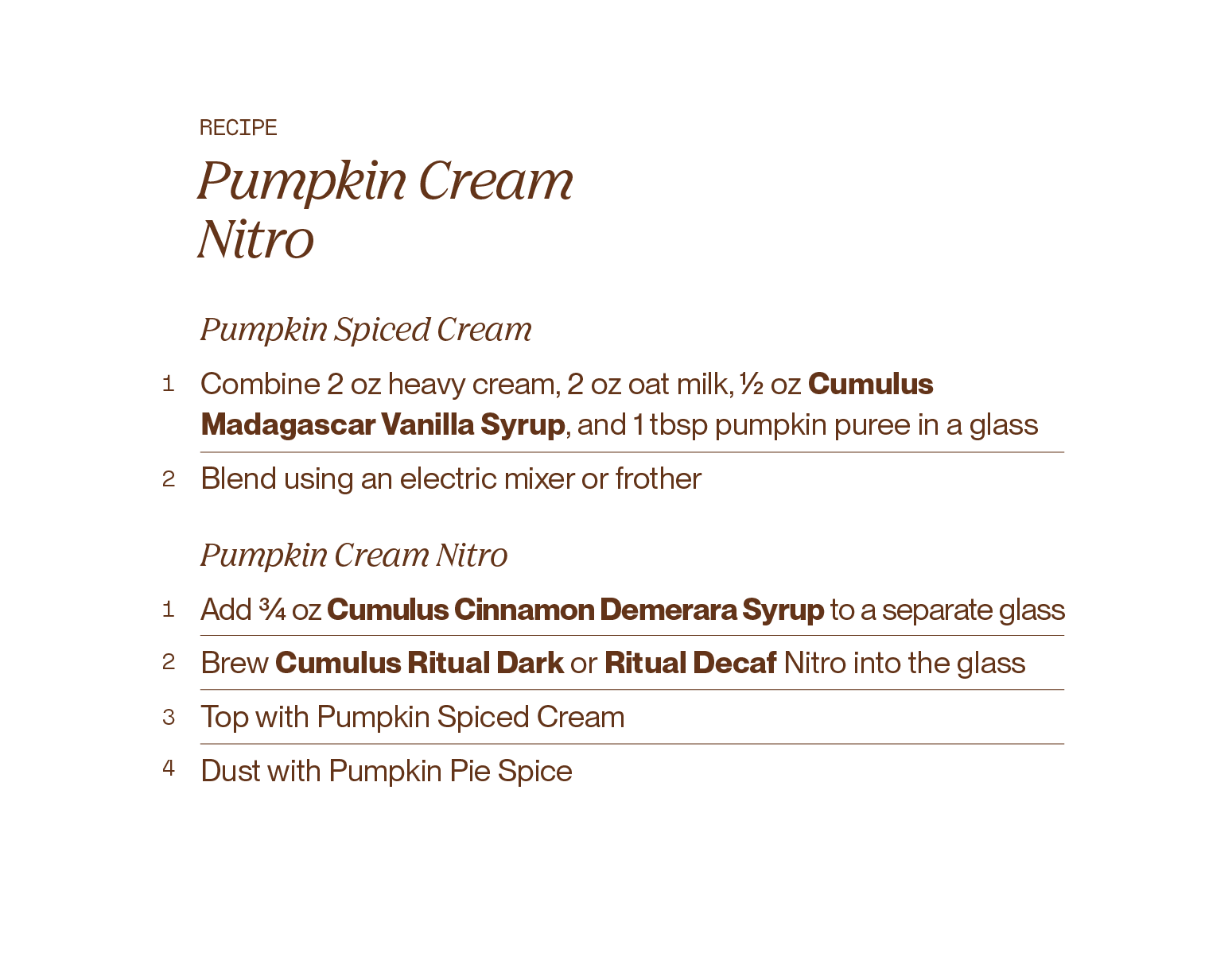 Vanilla Spice Ritual